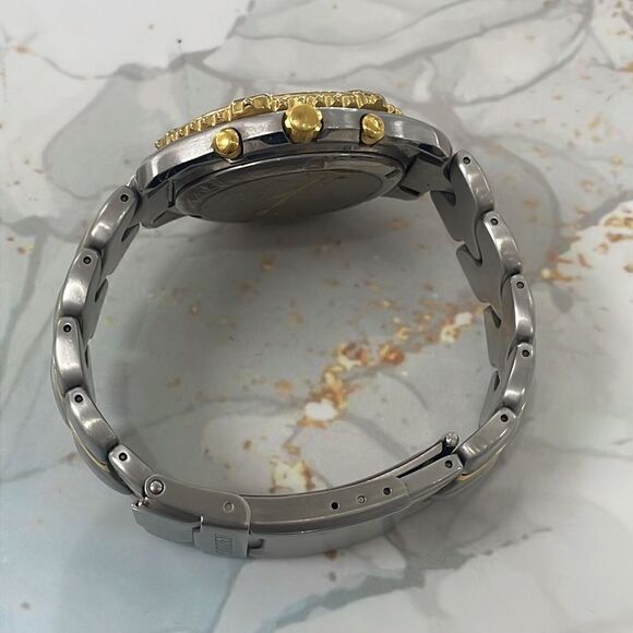 Citizen Gold Tone and Silver Stainless Steel Chronograph Watch - Picture 4 of 7